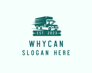 Truck - Modern Truck Transport logo design