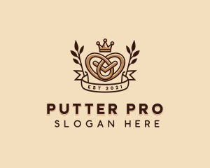 Pretzel Crown Crown logo design