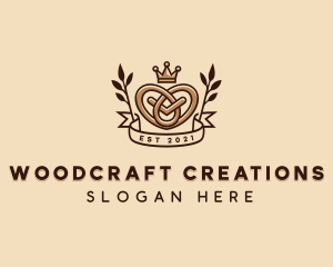 Pretzel Crown Crown logo design