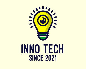 Innovative - Light Bulb Lens logo design