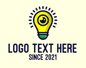 Photograph - Light Bulb Lens logo design