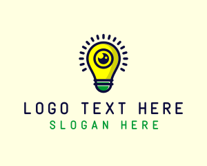 Light Bulb Lens logo design