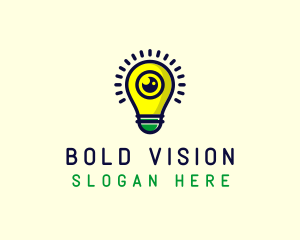 Light Bulb Lens logo design