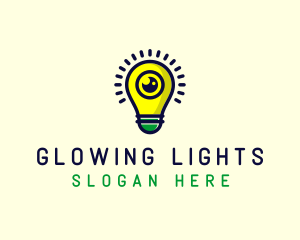 Light Bulb Lens logo design