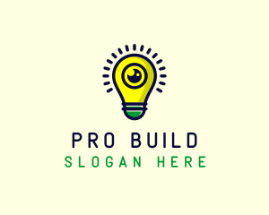 Light Bulb Lens logo design