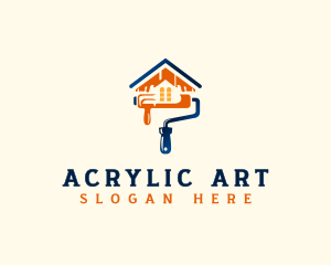 Paint Roller Renovation logo design