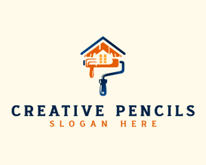 Paint Roller Renovation logo design