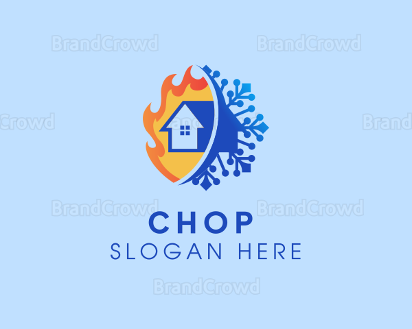 Fire Ice House Heating Logo