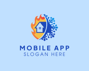 Fire Ice House Heating Logo
