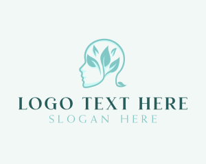 Psychiatry - Mental Health Leaf logo design