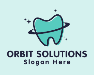 Tooth Orbit Planet logo design