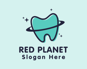 Tooth Orbit Planet logo design