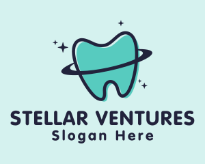 Tooth Orbit Planet logo design