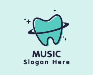 Dental - Tooth Orbit Planet logo design