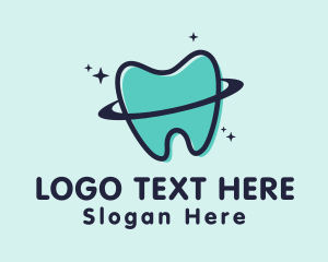 Dentist - Tooth Orbit Planet logo design