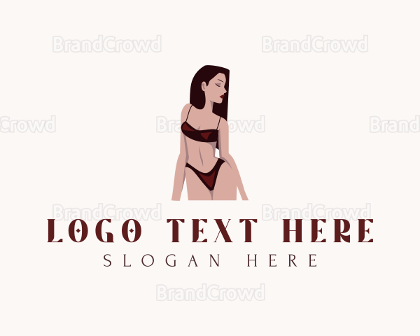 Sultry Swimsuit Girl Logo