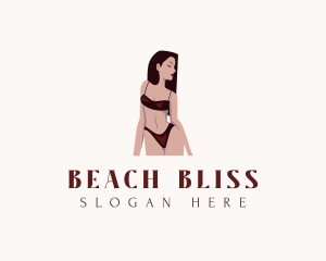 Swimsuit - Sultry Swimsuit Girl logo design