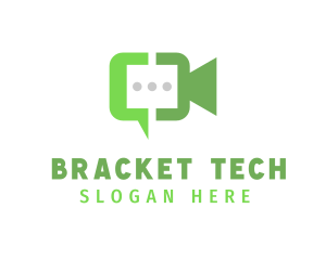 Bracket - Video Chat App logo design