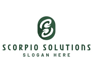 Natural Organic Letter S logo design