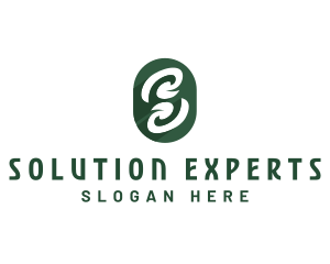 Natural Organic Letter S logo design