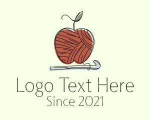 Interweave - Apple Crochet Yarn logo design