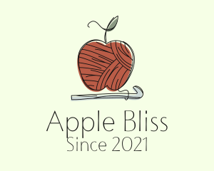 Apple Crochet Yarn logo design