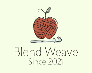 Apple Crochet Yarn logo design