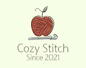 Knitwork - Apple Crochet Yarn logo design