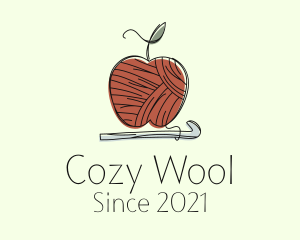 Apple Crochet Yarn logo design