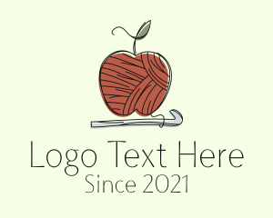 Weave - Apple Crochet Yarn logo design