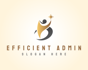 Administrator - Management Victory Person logo design