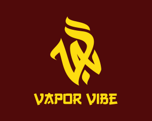 Yellow VA Vandal logo design