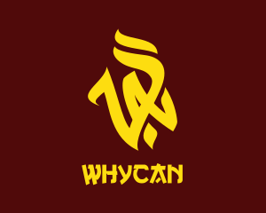 Ecigarette - Yellow VA Vandal logo design