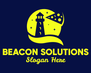 Beacon - Pizza Lighthouse Restaurant logo design