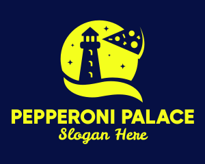 Pepperoni - Pizza Lighthouse Restaurant logo design