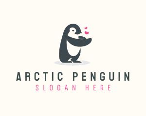 Penguin - Penguin Love Veterinarian logo design