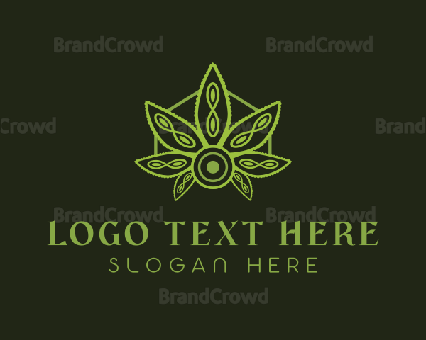 Natural Weed Leaf Logo