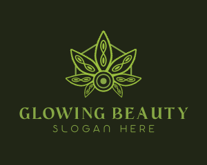 Natural Weed Leaf  Logo