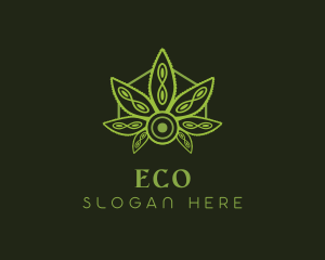 Herbal - Natural Weed Leaf logo design