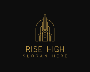 High Rise Building Property logo design