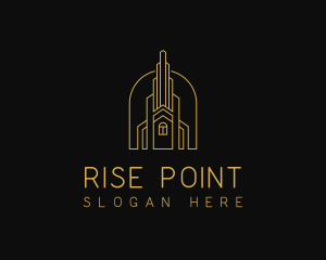 High Rise Building Property logo design