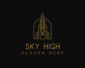 High Rise Building Property logo design