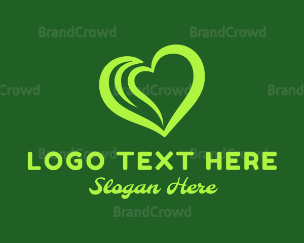 Eco Love Heart Logo