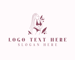 Bikini - Woman Body Lingerie logo design