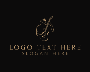 Music Festival - Guitar Music Performer logo design