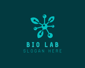 Biology - Biotech Pharmaceutical Leaf logo design