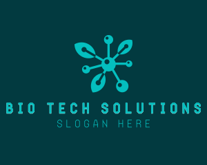 Biology - Biotech Pharmaceutical Leaf logo design