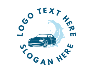 Splash - Blue Auto Car Wash logo design