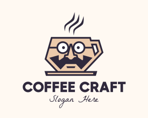 Barista - Coffee Cup Barista Man logo design