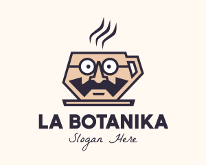 Barista - Coffee Cup Barista Man logo design